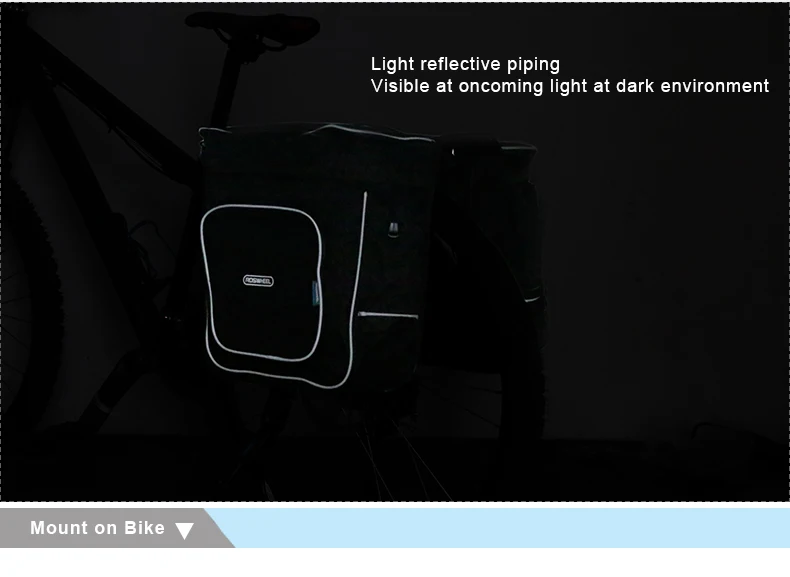 Excellent ROSWHEEL Bicycle Carrier Bag 30L Rear Rack Trunk Bike Luggage Back Seat Pannier Two Double Bags Outdoor Cycling Saddle Storage 1 6 Excellent ROSWHEEL Bicycle Carrier Bag 30L Rear Rack Trunk Bike Luggage Back Seat Pannier Two Double Bags Outdoor Cycling Saddle Storage 1 6