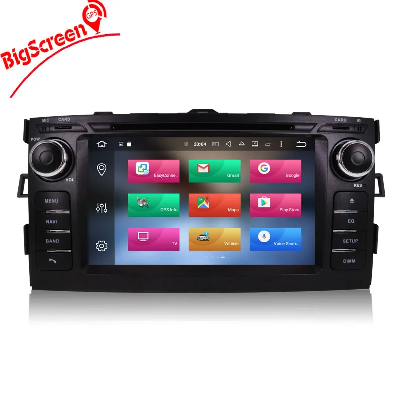 Perfect Newest Android8.0 7.1 Car DVD Player GPS Navigation For Toyota Auris 2006-2012 Headunit Multimedia Autoradio Monitor Recoder 0