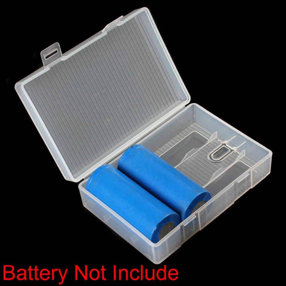 

Soshine Portable Hard Plastic Case Holder Storage Box Cover for 4 x 26650 Battery Box Container Case Organizer Box Case