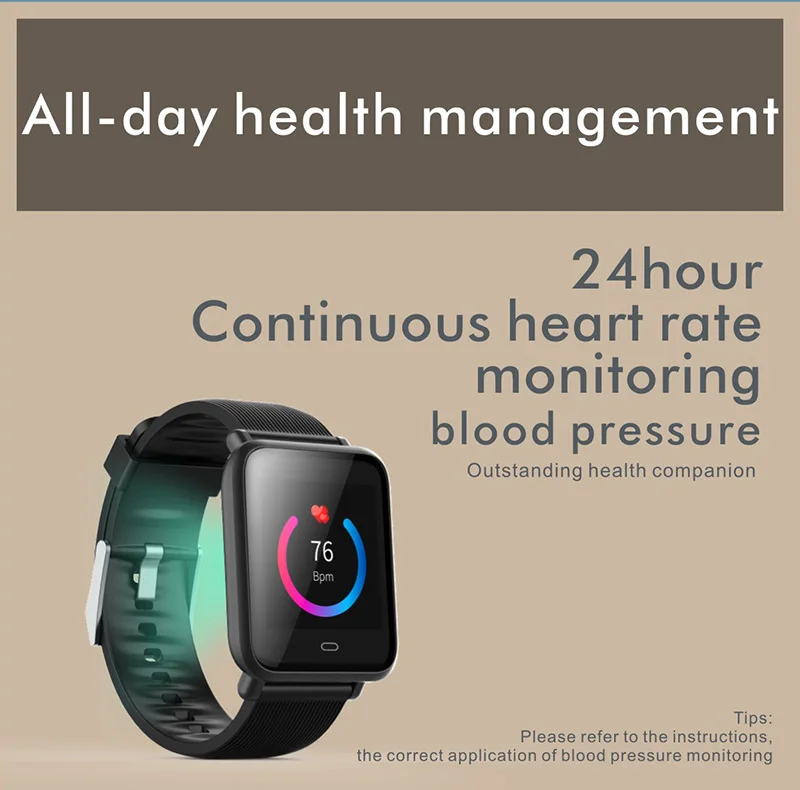 VERYFiTEK Q9 Color Screen Sport Smart Watch Blood Pressure Heart Rate Monitor IP67 Waterproof Smartwatch Men Women Fitness Watch (16)