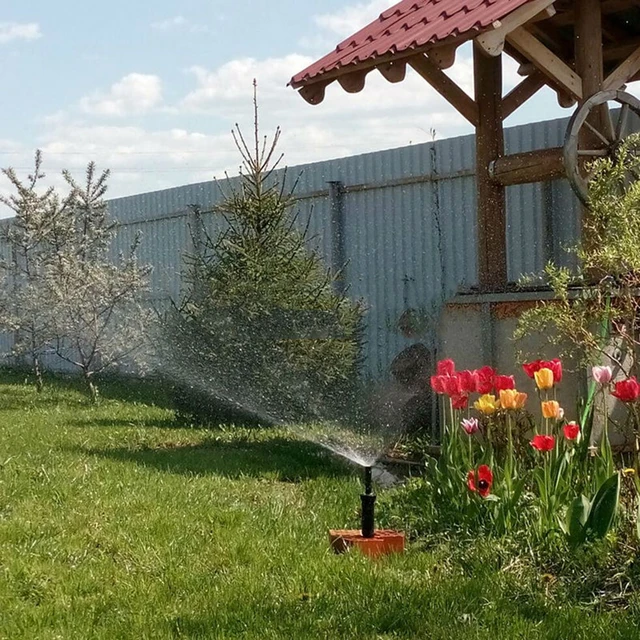 Garden Sprinkler Spike Lawn Grass 25-360 Degree Adjustable Rotating Water Sprayer For Garden Irrigation System Drop shipping