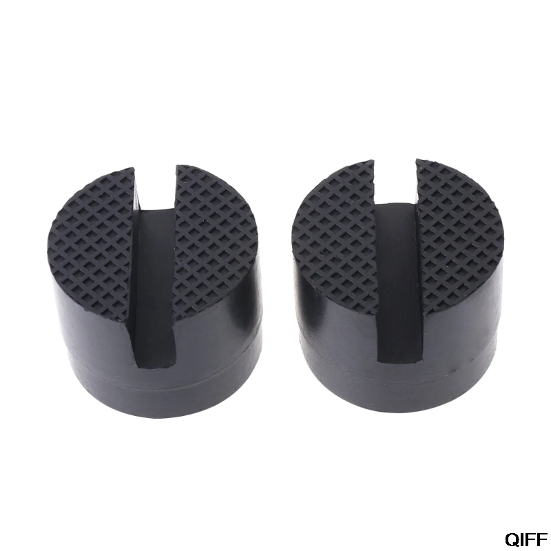 

Drop Ship&Wholesale 2 Pcs Black 50x37mm Car Auto Slotted Frame Rail Hydraulic Floor Jack Rubber Pad May29
