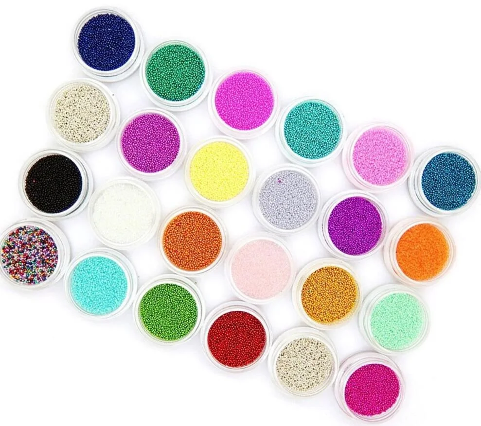 24 Box 24Color 1mm Caviar Beads For Jewelry Epoxy Resin Fillers DIY