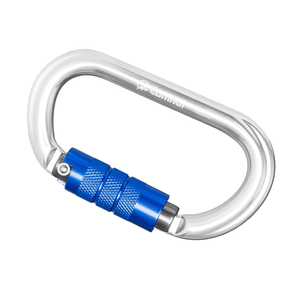 Perfeclan Rock Screw Gate Auto Locking Carabiner Climbing Safety D Type Hook Aluminum Auto Lock Screwgate D Carabiner