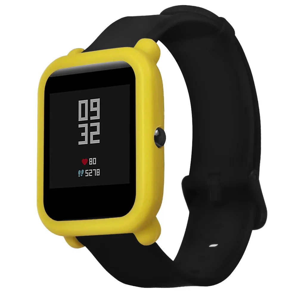 Мягкий ТПУ защитный силиконовый чехол для Huami Amazfit Bip Молодежные Часы SmartWatch Watachband