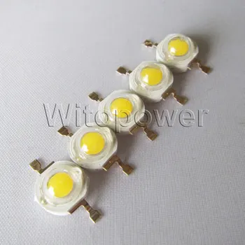 

50pcs High Power 1W White LED Star 140 Deg Light