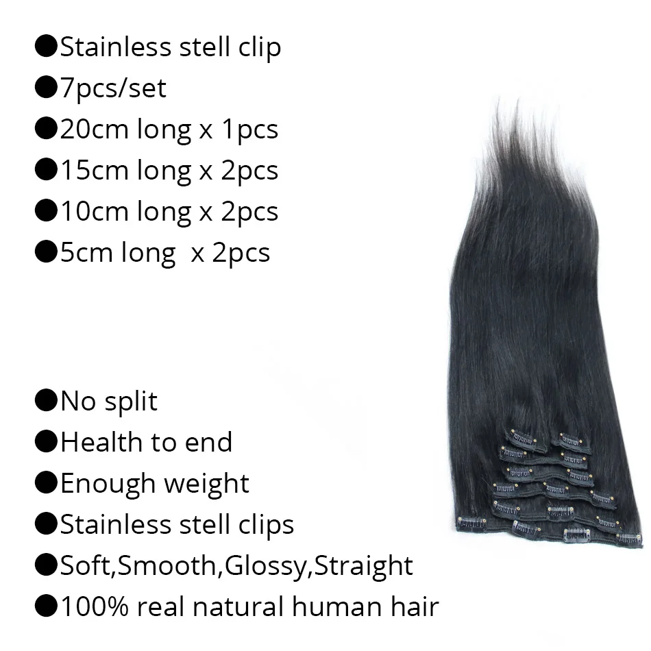 MRS HAIR Clip In Hair Extensions 14\