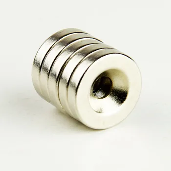 

OMO Magnetics N35 5pcs Strong Ring Counter Sunk Magnets 12mm x 3mm Hole 3mm Rare Earth Neodymium Free shipping