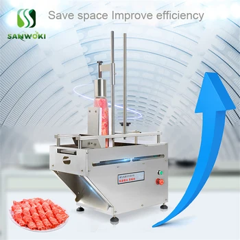 

Commercial Automatic Lamb Fat Cattle Mutton Roll Frozen Meat Cutting slicer Machine Single roll of frozen meat slicer