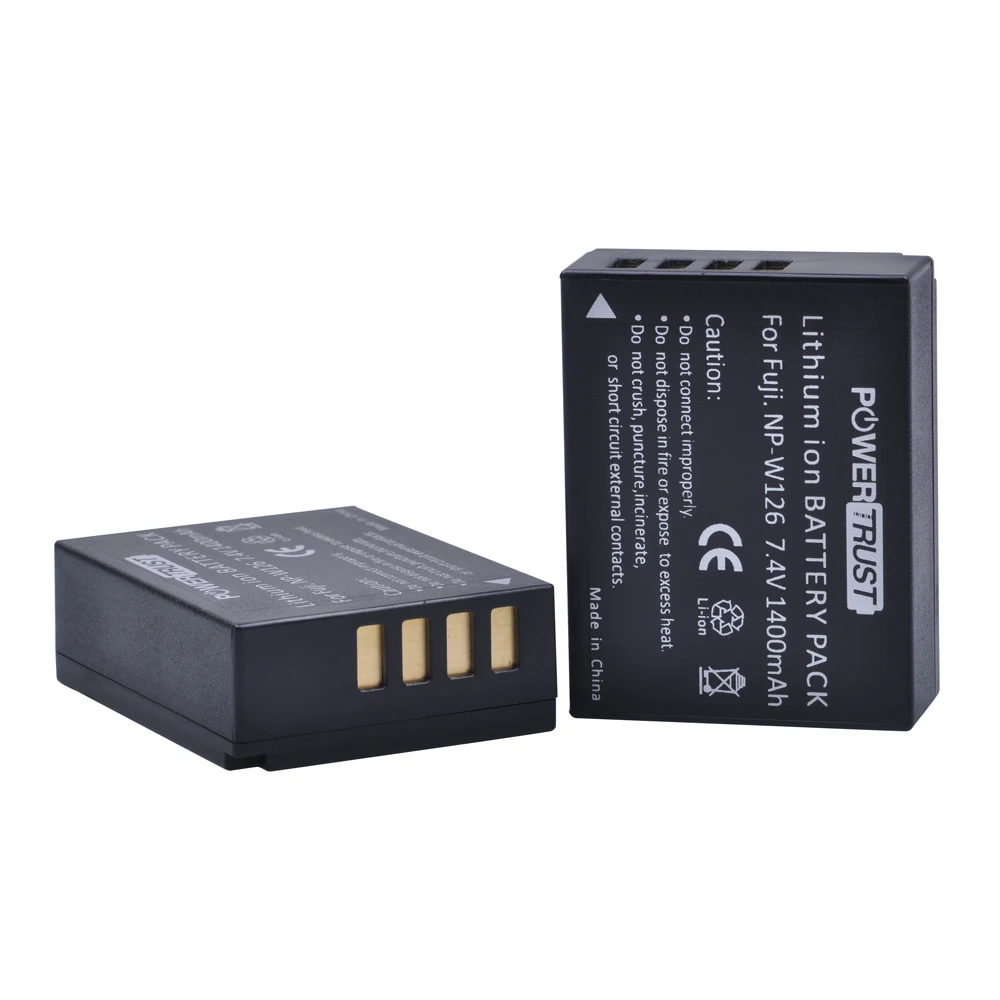 2X1400Mah Np-W126 Np W126 Batterie Per Foto/Videocamera Per Fuji X100F Xt20 Xpro1 Pro2 Xe1 Xe2 Xa1 Xa2 Xt2 Xt10 Xm1 Xm2 Xt1 Hs33 30 35 50