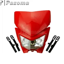 Pazoma мотоциклов фары Байк мотокросс фары двойной Спорт для Honda CR CRF 250 450 XR650 CRM FMX