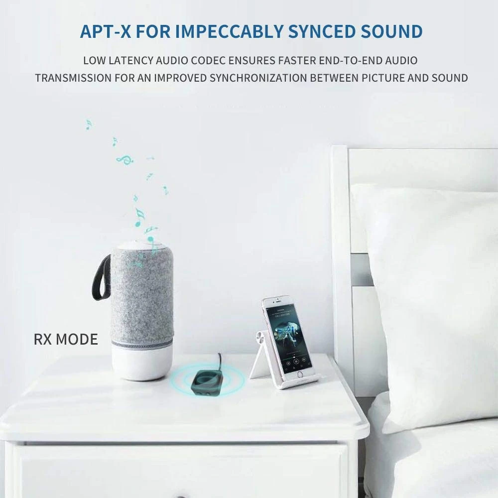 Многоточечное подключение Bluetooth 4 2 Aptx низкая задержка музыкальный передатчик