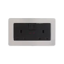 Сетевой адаптер питания настенная пластина вилка дома с переключателем 13A точка питания GPO розетка адаптер 2 банды настенное зарядное устройство