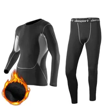 Кальсоны, зимнее термобелье, нижнее белье для мужчин, быстросохнущие, анти-микробные, стрейч, Мужские Термо-комплекты нижнего белья, Теплые Топы