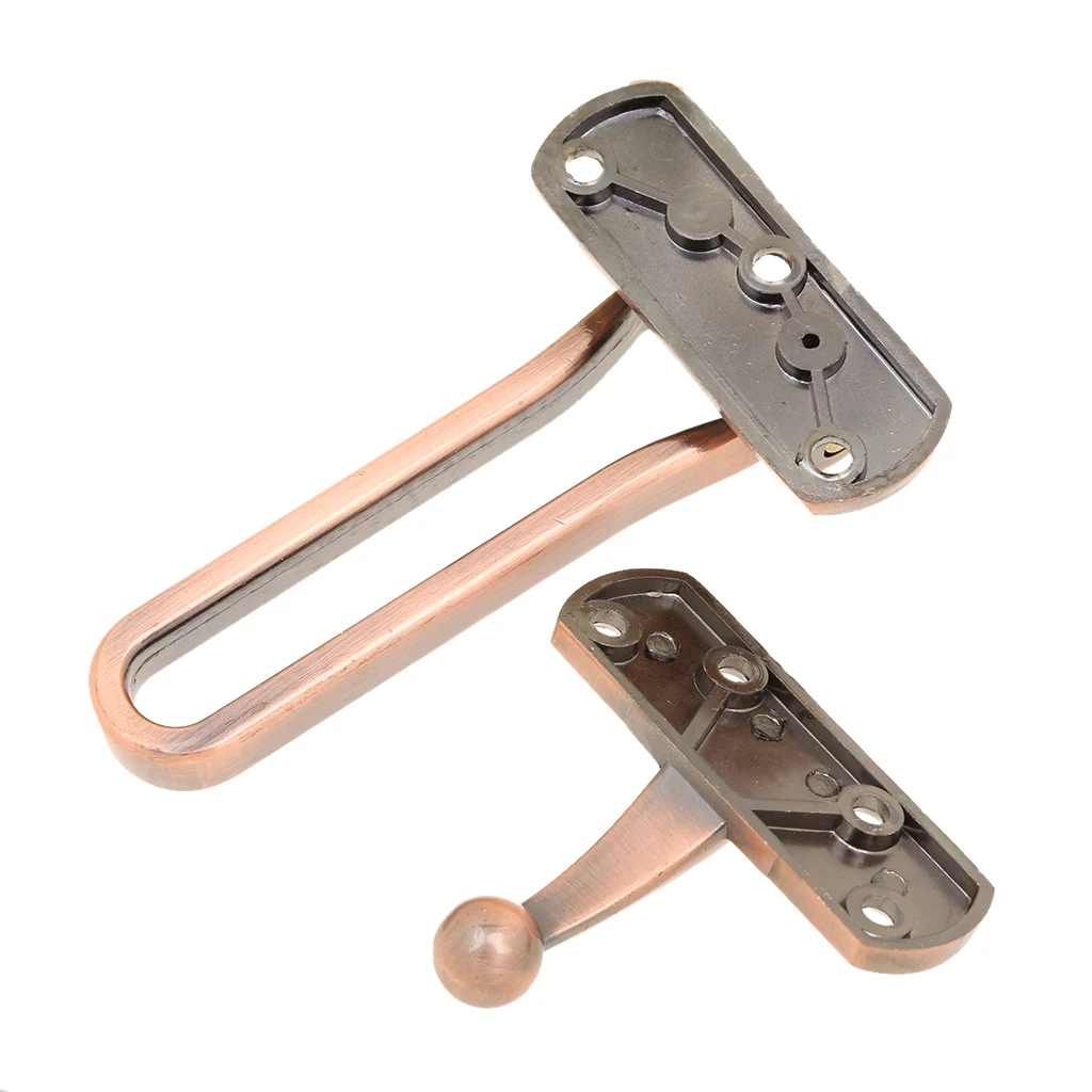 Hot Sale Security Open Type Anti-Theft Door Fastener Button Chain Safe-Guard Copper Adopting One-time Molding Technology