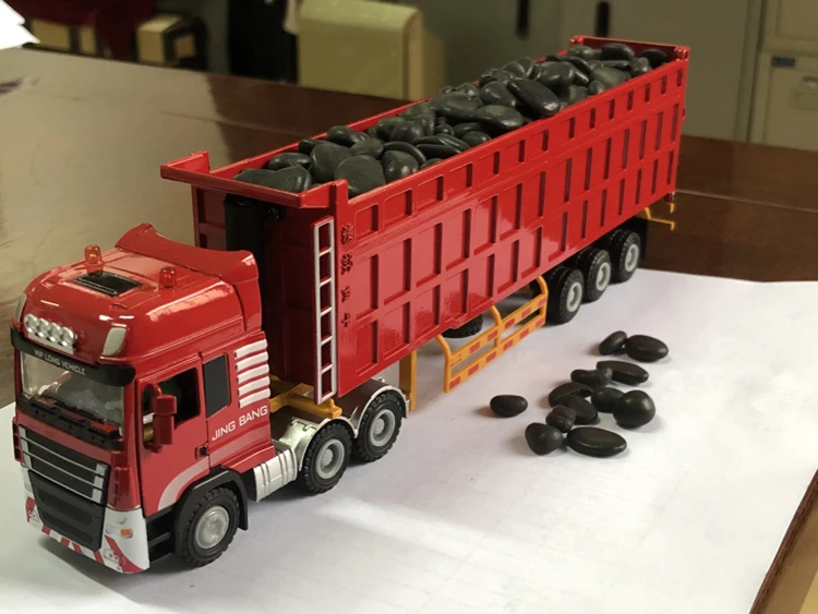 Детская игрушка из сплава Самосвал полуприцеп инженерный большой грузовик моделирование мальчик грузовик модель W95