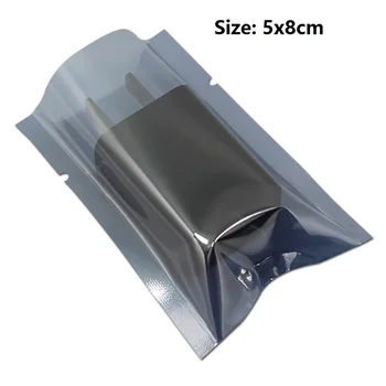 

4000pcs 5*8cm Open Top Anti-static Shielding Packaging Bag Poly ESD Anti Static Bags Antistatic Plastic Package Bag