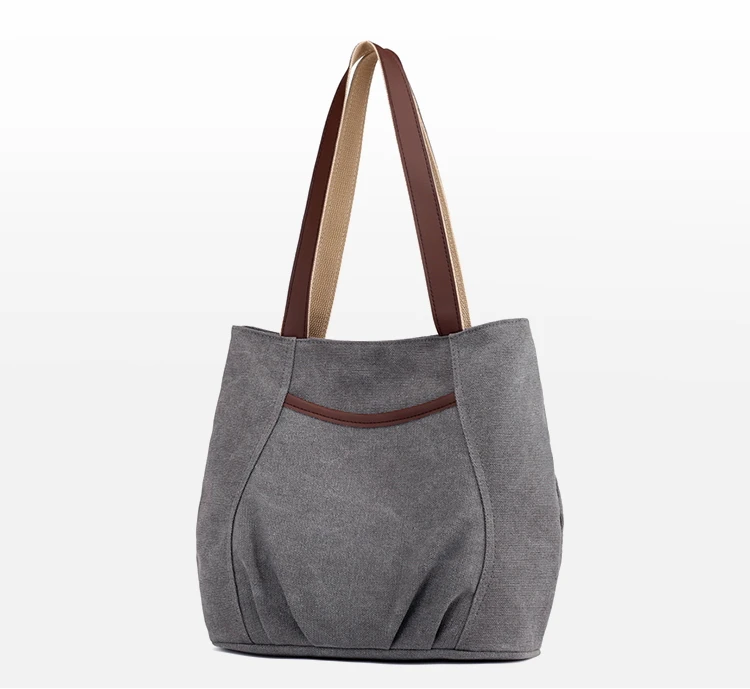 PHEDERA новые женские холщовые сумки через плечо весенние женские повседневные сумки маленькие винтажные серые бежевые сумочки для женщин