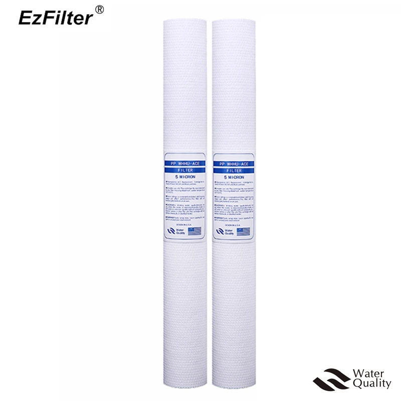 20 Inch 5 Micron PP Kapas Filter 20 "PP Sediment Filter Cartridge untuk