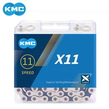 Kmc x11.93 x11 mtb bicicleta de estrada corrente 118l 11 velocidade mountain bike corrente com caixa original e botão mágico