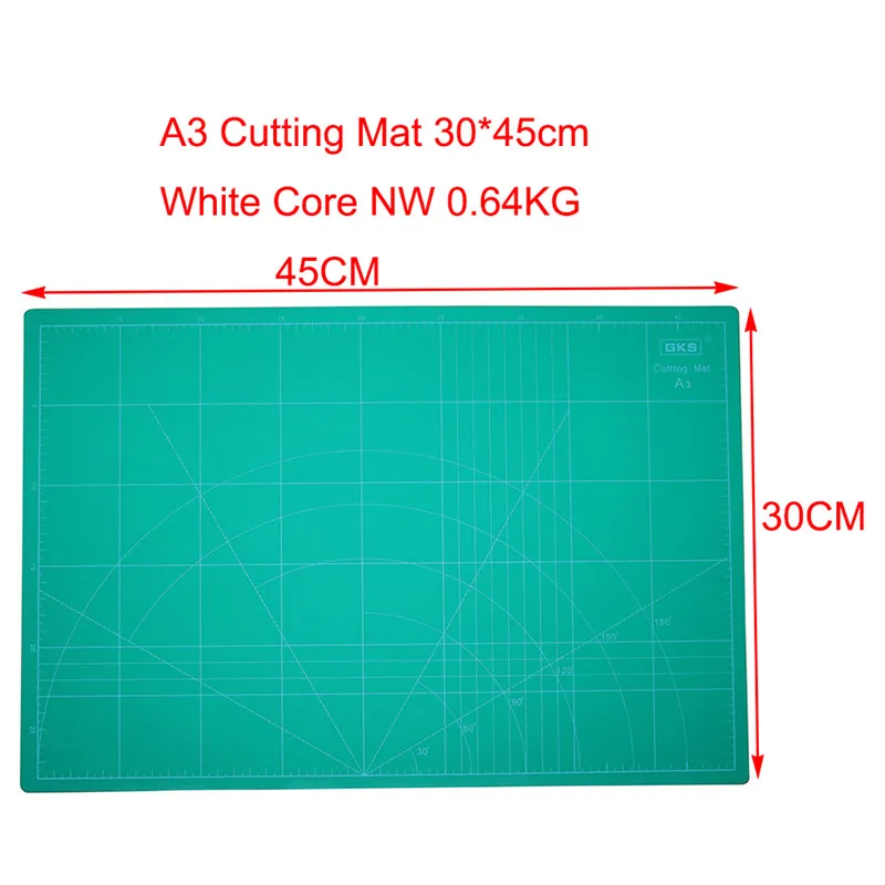 1 шт. коврик для резки рисунок линейка коврик A2 45*60 см или A3 30*45 см или A4 22*30 см офисные и школьные принадлежности - Цвет: A3 white core