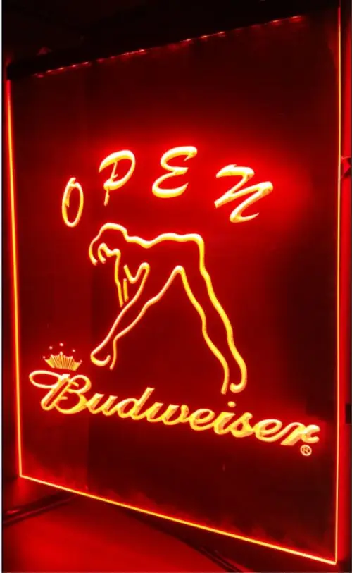 Jb-75 Budweiser для экзотических танцев девочек пивной бар Паб Клуб 3d знаки