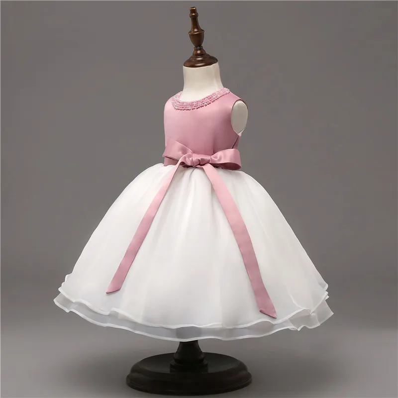 Милое розовое платье принцессы для малышей; платье на крестины для первого дня рождения; Одежда для маленьких девочек; бальное платье для малышей; vestido infantil
