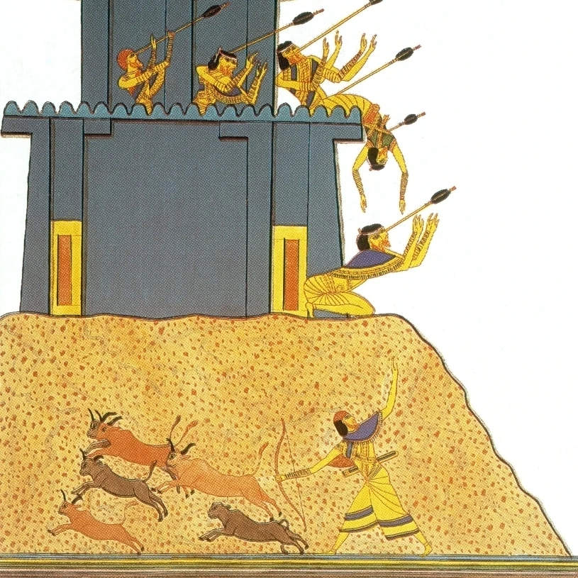 Army of Ramesses II Attacks Syrian Fortress  12th Century BC Poster Print by Science Source (24 x 36)