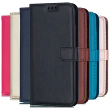 Solid Color Leather Wallet Case For iPhone XS MAX X XR 5 5S SE 5C 6