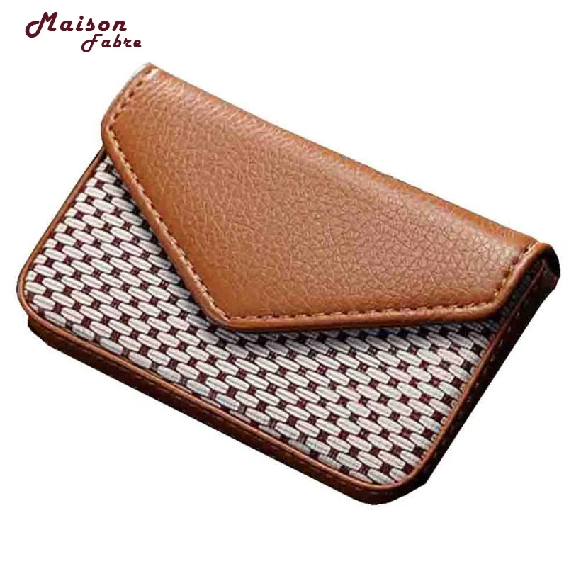 

2018 MAFA Leather Business Name Card Holder Case Wallet Credit Book with Magnetic Shut drop ship csv m14