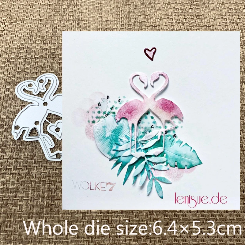 

New Design Craft Metal Cutting Dies cut die Love heart flamingo crapbooking Album Paper Card Craft Embossing Die Cuts