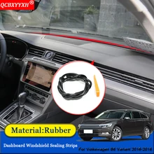 Автомобиль-Стайлинг резиновые анти-Шум Звукоизолированные пыле приборной панели автомобиля Лобовое стекло щеточное для Volkswagen B8 вариант