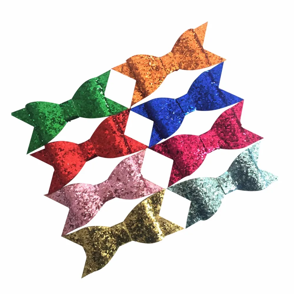 Buy 4 inch Glitter Hair Bows With Clips, Glitter Bows