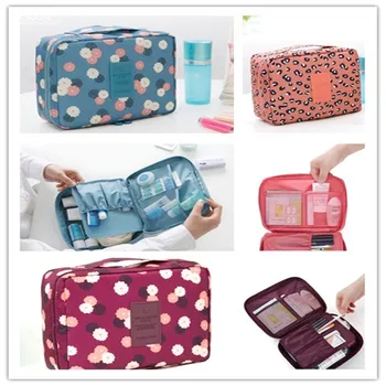 

Large Cosmetic Bag Makeup Case Hang Travel Wash Toiletry Organizer Storage Pouch Bathroom Travel Multifunction Bags