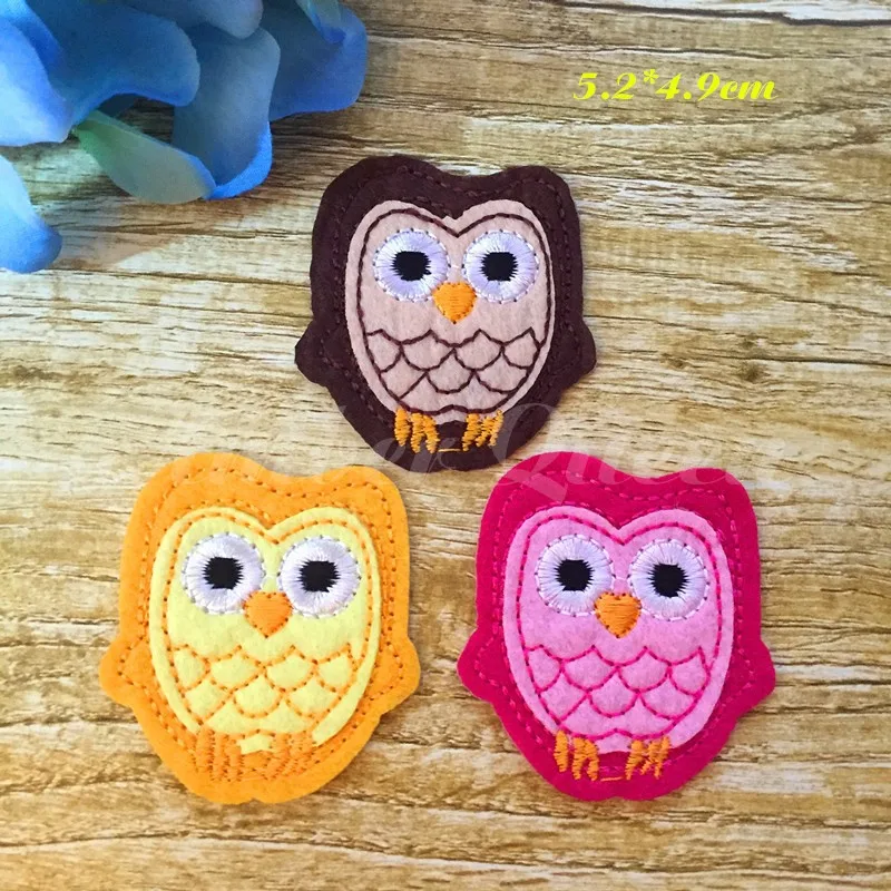 

Mixed 6pcs Cute Owls 3 Color Cartoon Patch Embroidered Patch Iron-on For Kids Clothes Motif Applique Kindergarten Artisanal DIY