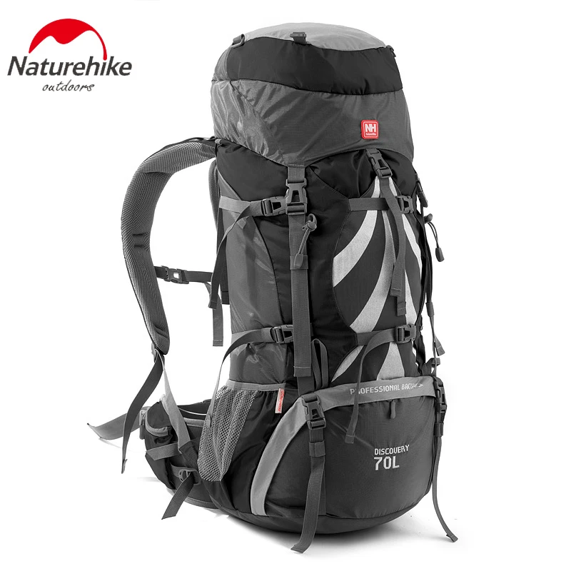 NatureHike профессиональный открытый рюкзак большой емкости 70L открытый альпинистский мешок с системой поддержки NH70B070-B