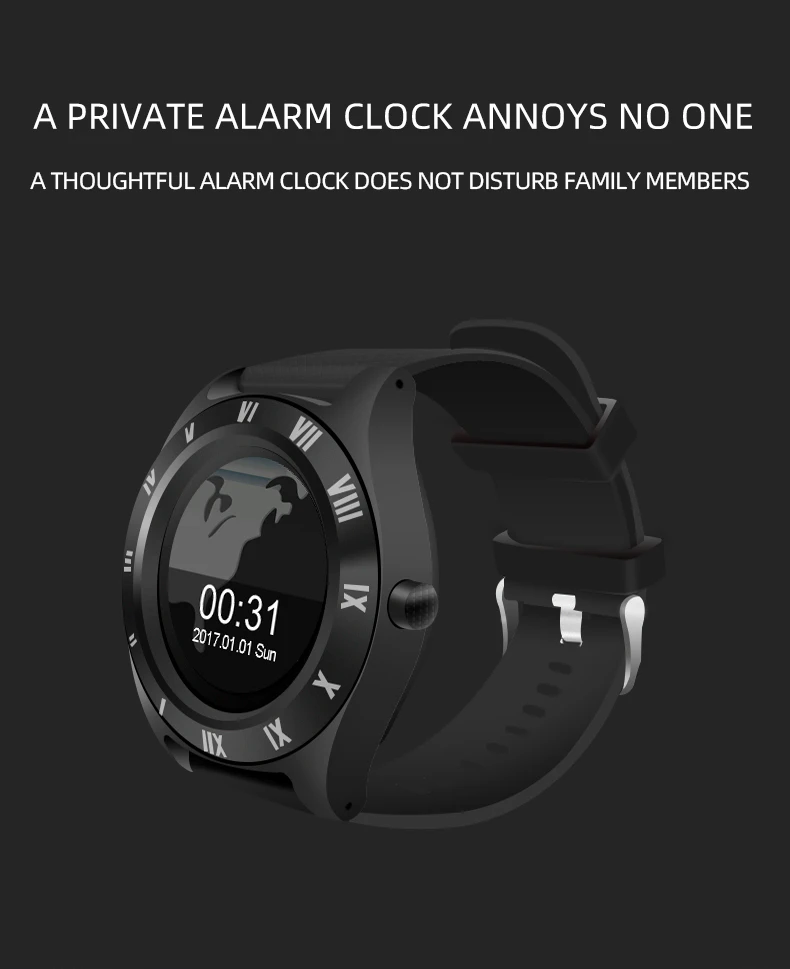 

Men SIM Card Bluetooth Music Player Camera Bracelet Smart Watch Touch Screen Waterproof Sports Fitness Intelligent Wrist Watch