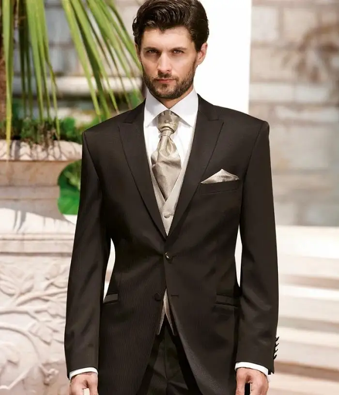 Latest Dark Chocolate Brown Mens Dinner Party Prom Suit Groom Latest Dark Chocolate Brown Mens Dinner Party Prom Suit Groom Tuxedos Groomsmen Wedding Blazer Suits 2017 Jacket Pants Vest Tie In From Men S