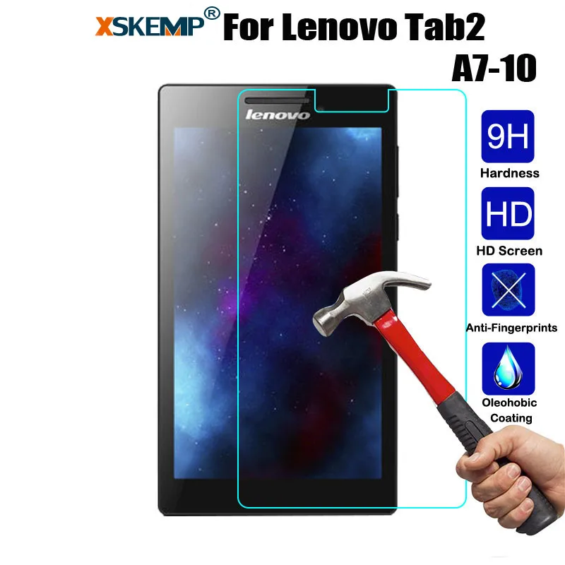 Закаленное Стекло Экран протектор для lenovo Tab 2 A7-10 A7-10F A7-20 A7-20F A7-30 A7-30HC A7-30DC взрывозащищенный планшет Стекло