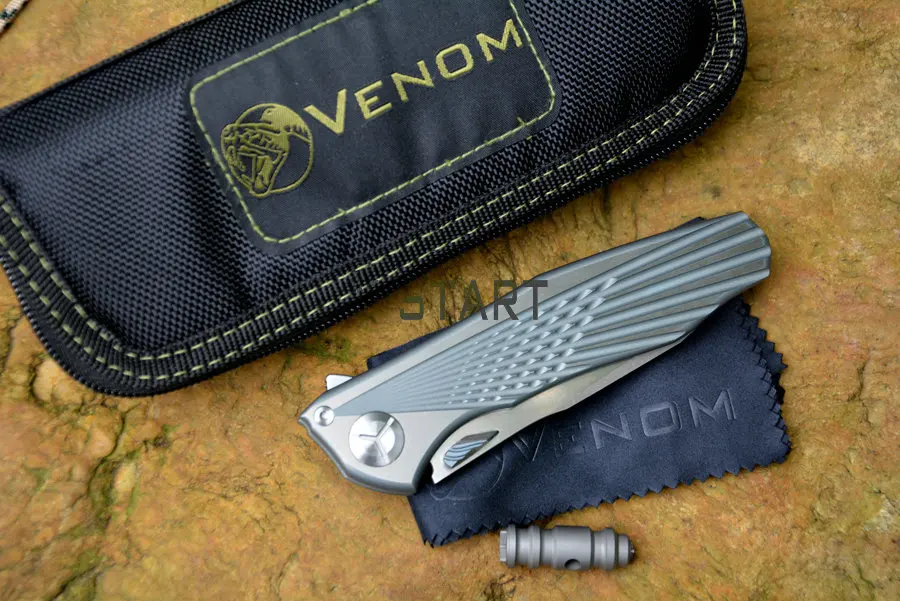Нож Kevin для выживания складной нож с титановой ручкой|outdoor tool|knife flipperkevin john venom |