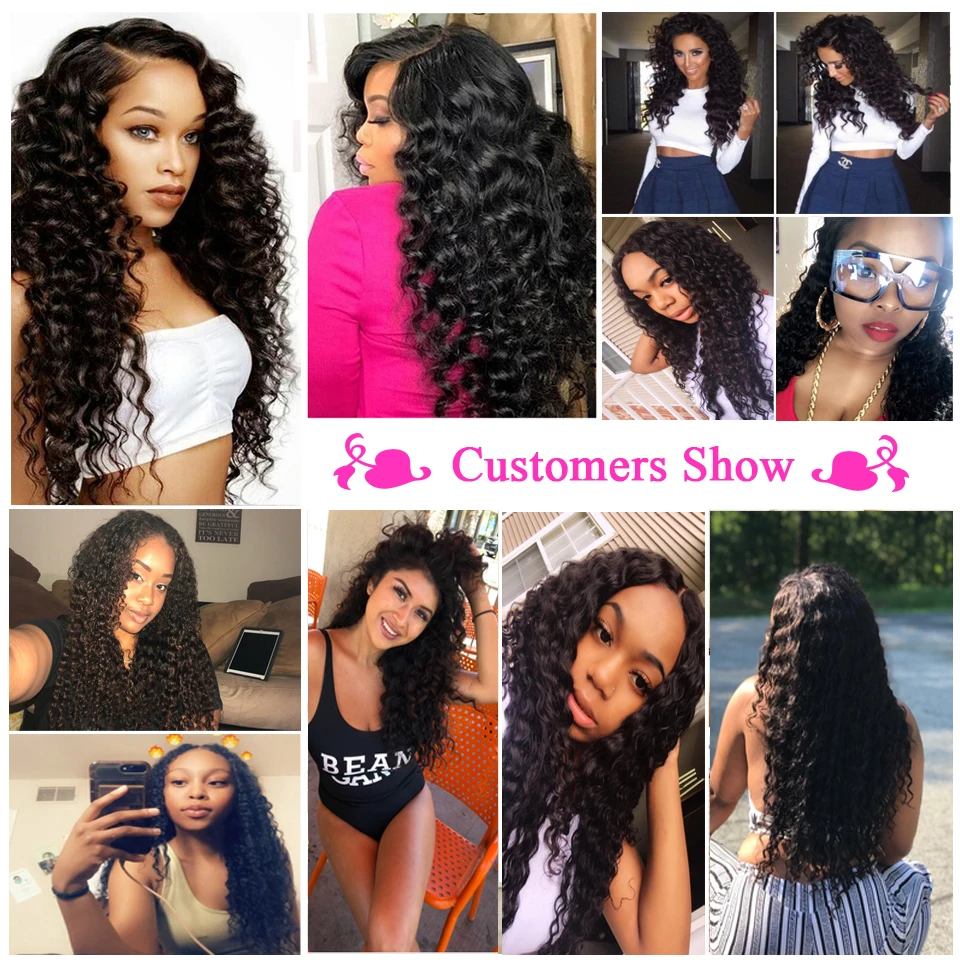 X-Elements Deep Wave Brazilian Bundles Deal 100% Human Hair Extensions Can Buy 1/3/4 Bundles Non Remy 8-28 inches Natural Color X-Elements Deep Wave Brazilian Bundles Deal 100% Human Hair Extensions Can Buy 1/3/4 Bundles Non Remy 8-28 inches Natural Color