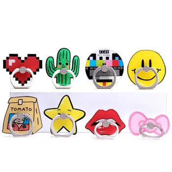 

Wholesales 30pcs/lot Lips Universal Mobile Phone Holder Cactus Phone Ring Holder Stars Tables Phone Stand Finger Ring Holder