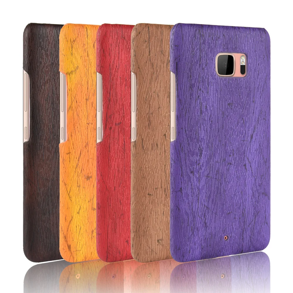 

For HTC U Ultra Case Hard PC+PU Leather Retro wood grain Phone Case For HTC Ocean Cover Luxury Wood Case for HTC U Ultra 5.7''