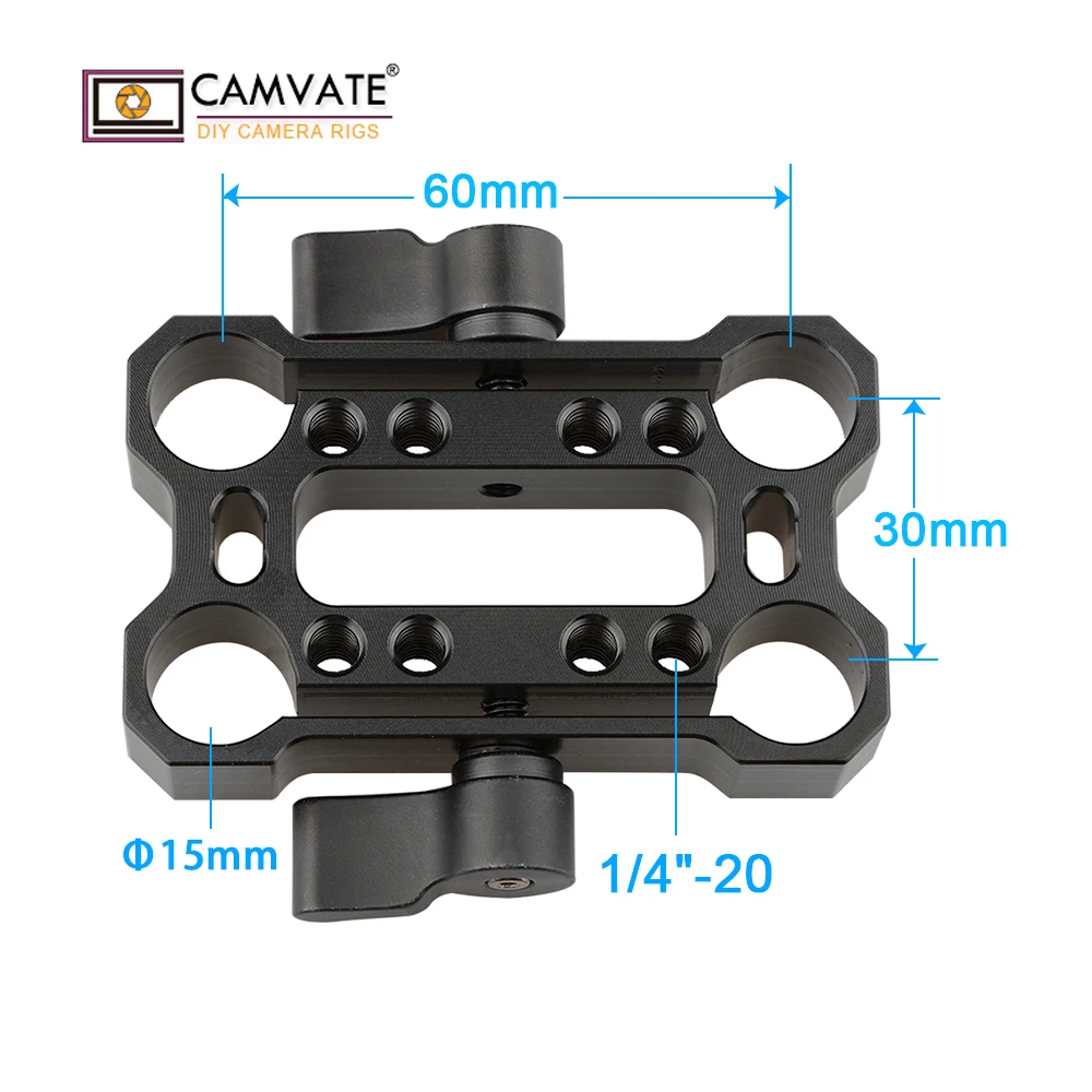CAMVATE высота Riser со штангой 15 мм Смещение Райзер зажим с 1/4 &quot 20 резьбовыми