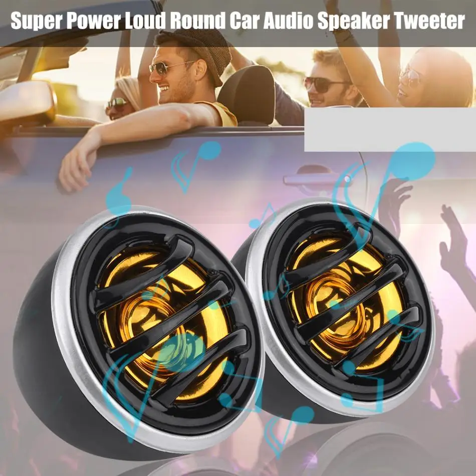 2 шт., автомобильный мини Супер Мощный Громкий купольный аудио стерео динамик, Высокочастотный динамик, супер мощный аудио, авто звук, твитеры 12 В 130 Вт