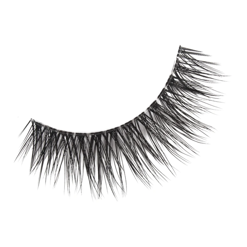 Double layer natural light makeup dense transparent eyelash 3D stereo