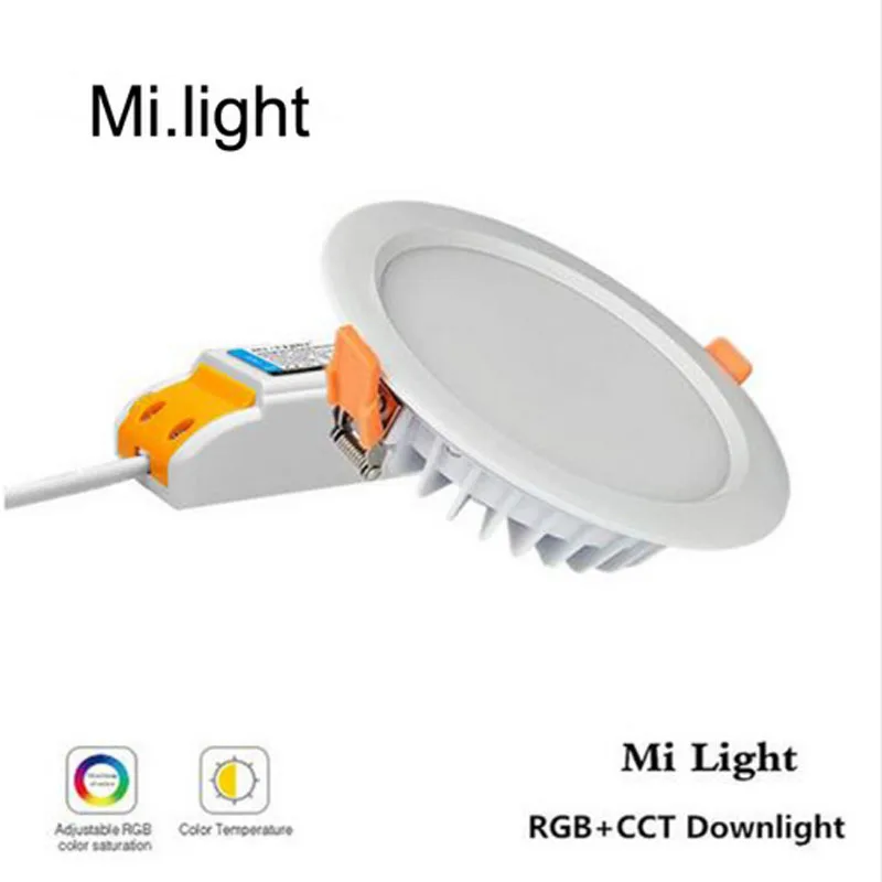 Светодиодный потолочный светильник Mi Light RGB CCT 2 4 ГГц алюминиевый mi num 6 Вт 12 15