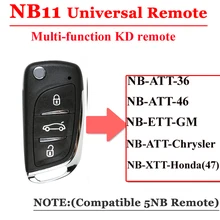 5 шт./лот) NB11 Универсальный многофункциональный kd пульт дистанционного управления 3 кнопки NB серии ключ для KD900 URG200 пульт дистанционного управления