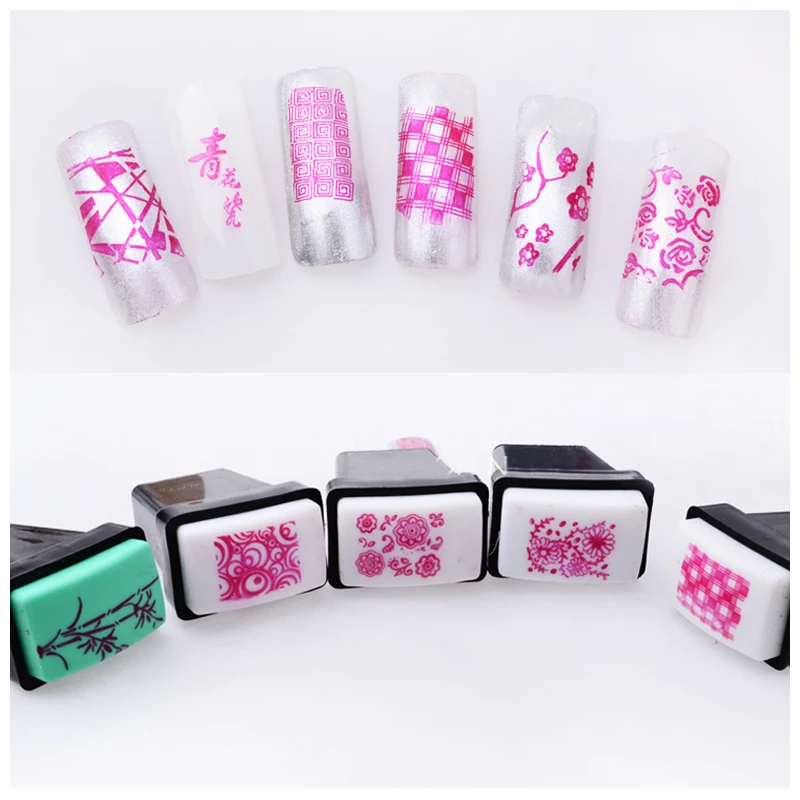 

1pcs Nail Art Image Stamp Stamping Plates Manicure Set For DIY +1 Stamper + 1 Scraper Nail Stamp Kit Free shipping Nail Stamper