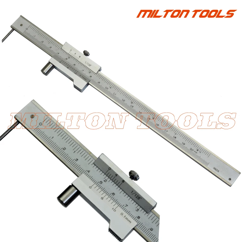 

0-200mm Marking Vernier Caliper With Carbide Scriber Parallel Marking Gauging Ruler Measuring Instrument Tool